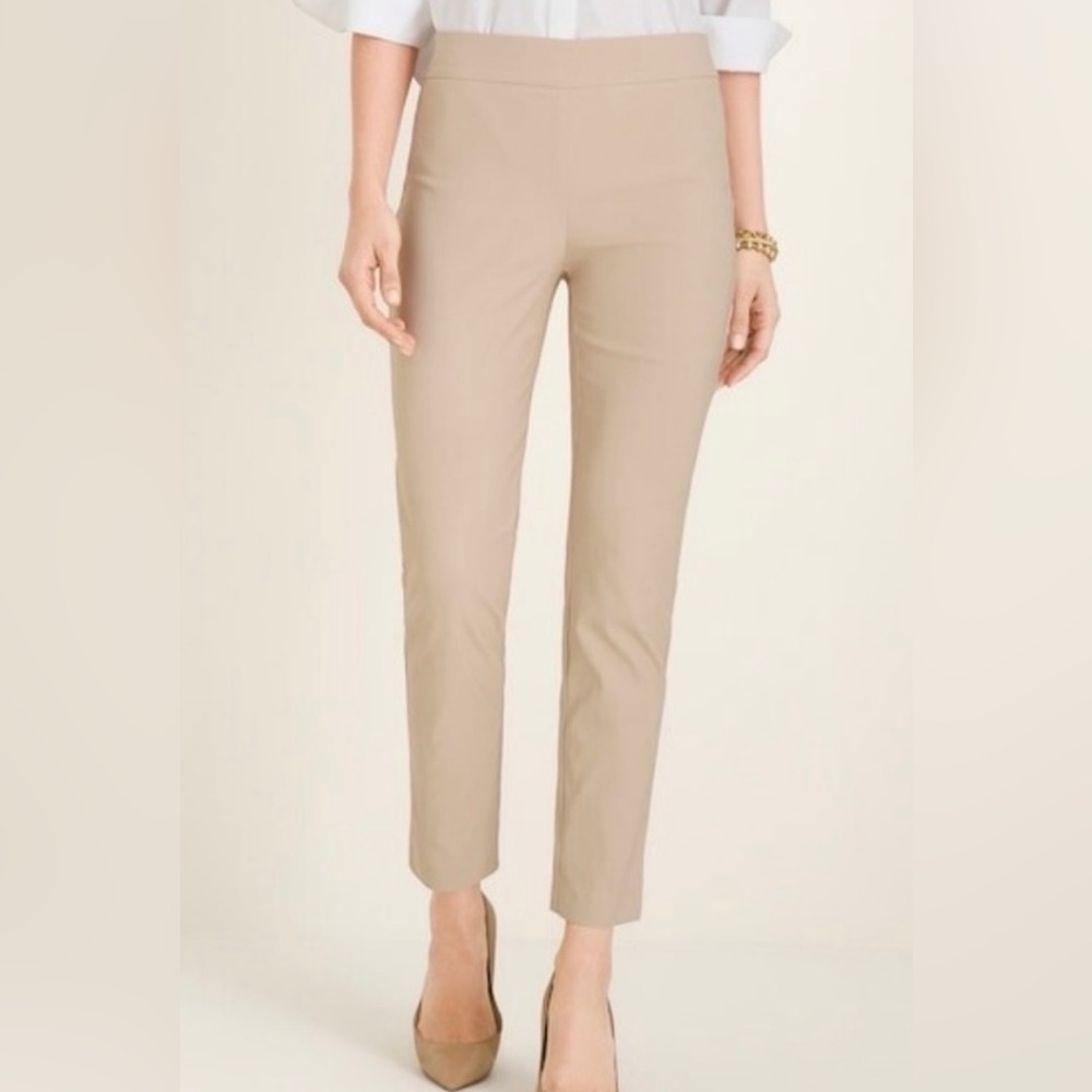 Chico's Brigitte Basic Slit Ankle Pants-size 1 (M)